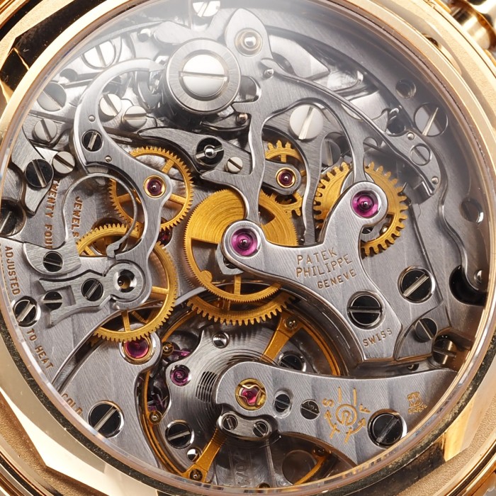 Patek Philippe -  3970 "fourth series"  Full Set Calendrier perpétuel chrono en or jaune 18cts
