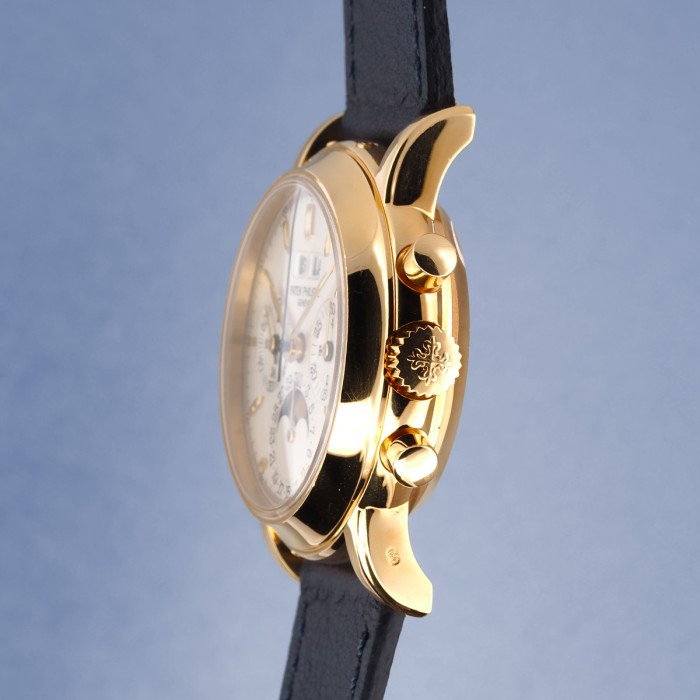 Patek Philippe -  3970 "fourth series"  Full Set Calendrier perpétuel chrono en or jaune 18cts