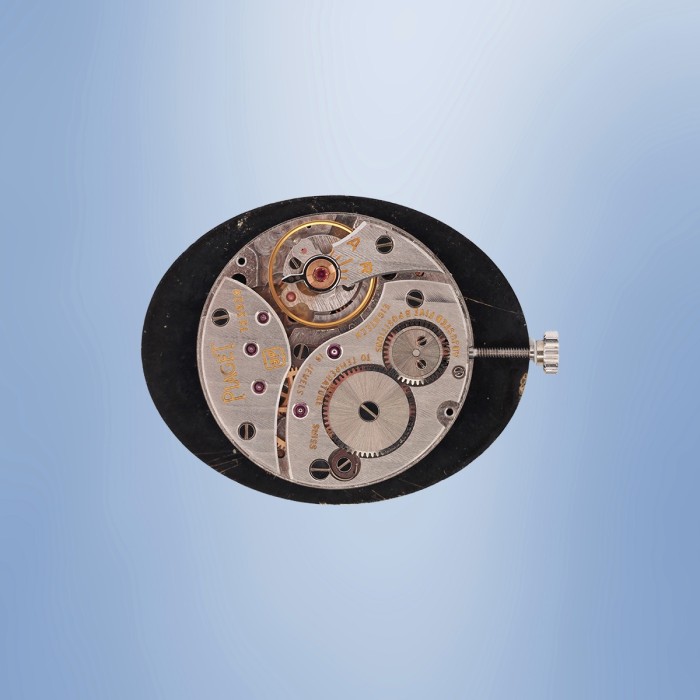 Piaget - Vintage Oval 9P Mechanical Or Blanc 18cts Réf. 9871