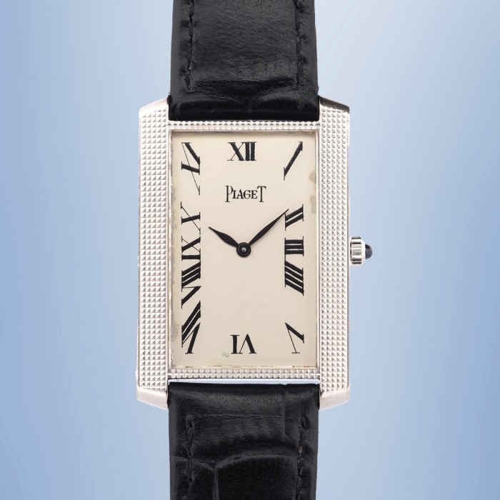 Piaget - Tank Vintage Or Blanc 18cts Réf. 9214