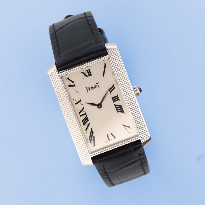 Piaget - Tank Vintage Or Blanc 18cts Réf. 9214