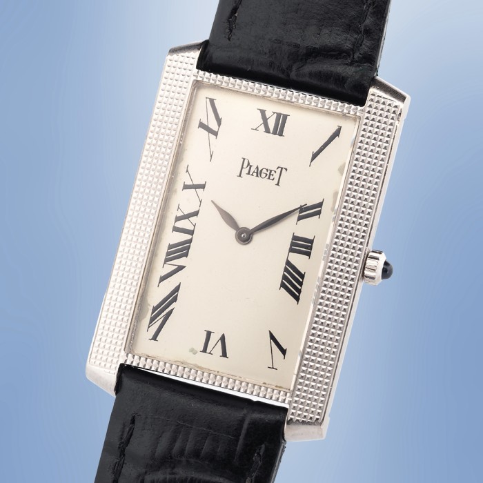 Piaget - Tank Vintage Or Blanc 18cts Réf. 9214