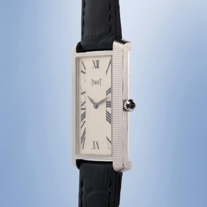 Piaget - Tank Vintage Or Blanc 18cts Réf. 9214