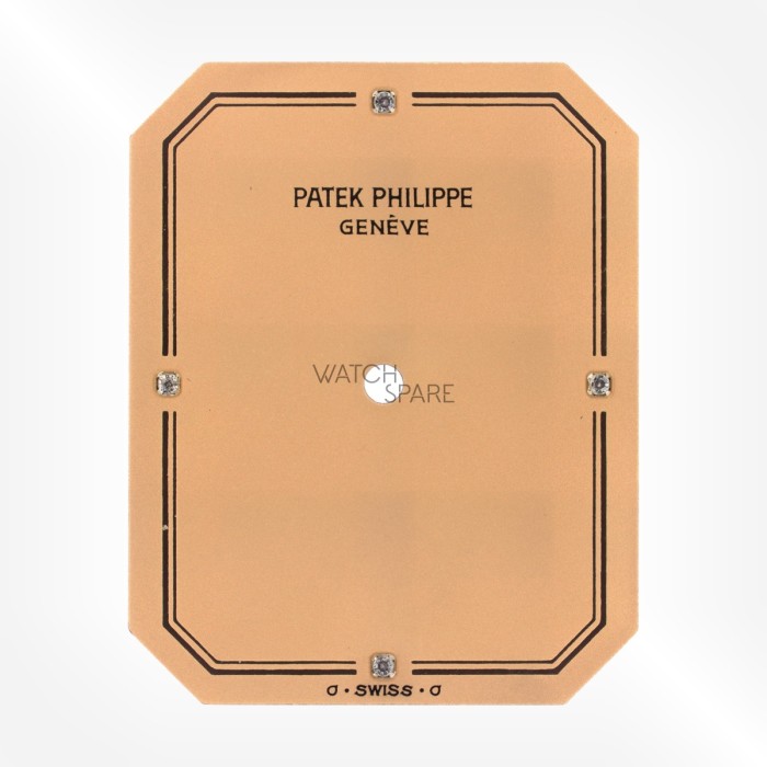 Patek Philippe - Cadran 4N Rose avec index en Diamants 29.03 x 23.01mm