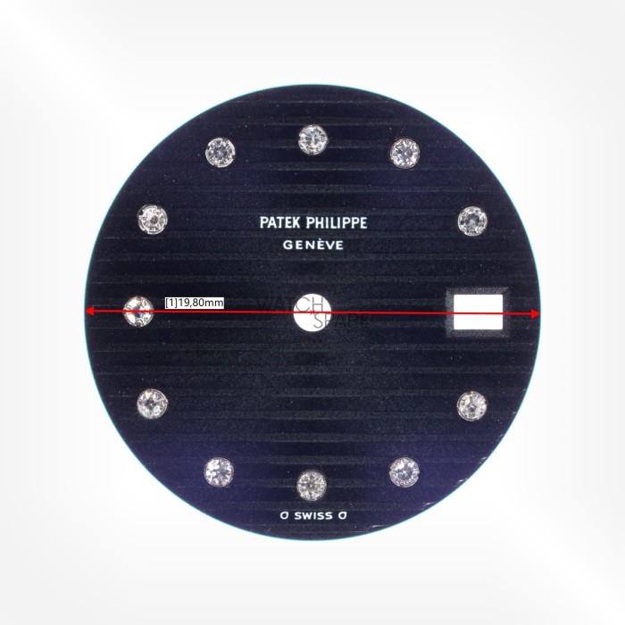 Patek Philippe - Cadran Bleu foncé avec index en Diamants 19.80mm Réf. 4700