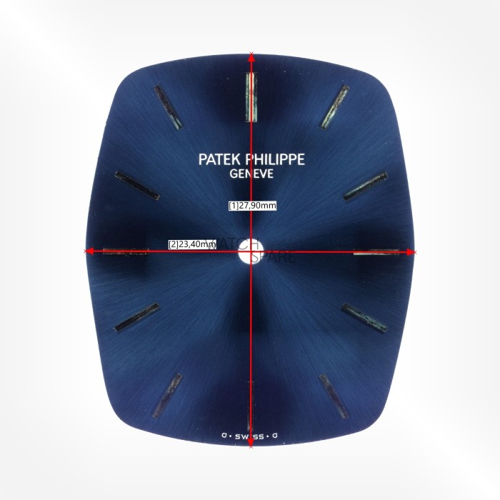 Patek Philippe - Cadran bleu 27.90mm x 23.40mm
