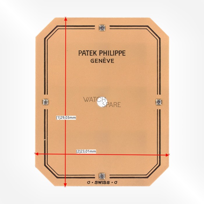 Patek Philippe - Cadran 4N Rose avec index en Diamants 29.03 x 23.01mm