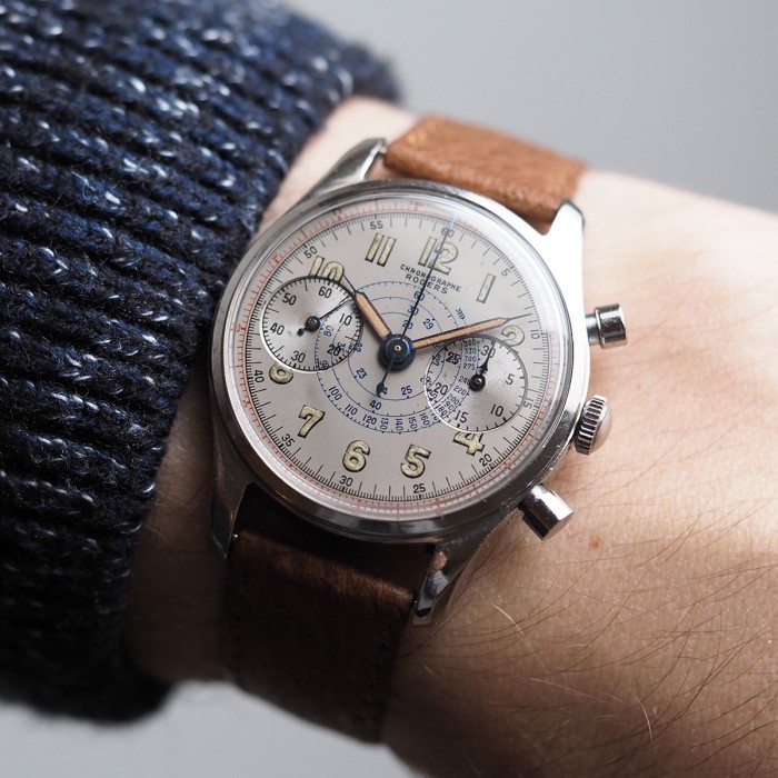 Rogers - Chronographe Suisse Vintage Landeron 248 34.5mm Réf. 351
