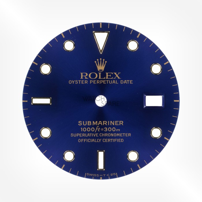Rolex - Cadran Bleu Submariner 27,38mm avec jeu d'aiguilles