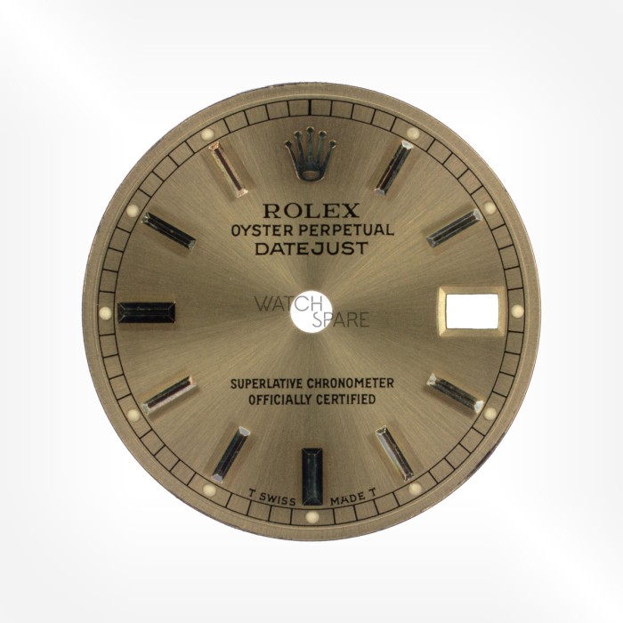 Rolex - Cadran Or jaune/ Champagne Datejust 19,82mm avec jeu d'aiguilles