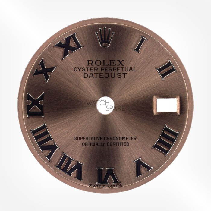 Rolex - Cadran Rose Datejust 19,88mm avec jeu d'aiguilles