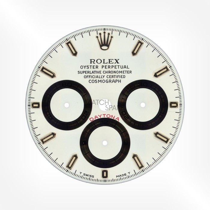 Rolex - Cadran Blanc avec index en Or Daytona 28,51mm avec jeu d'aiguilles