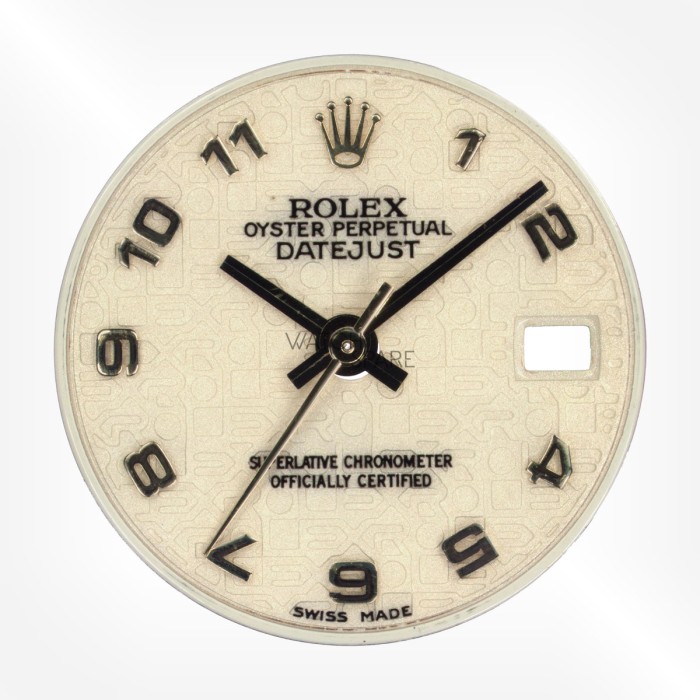 Rolex - Cadran Blanc Datejust 19,85mm avec jeu d'aiguilles