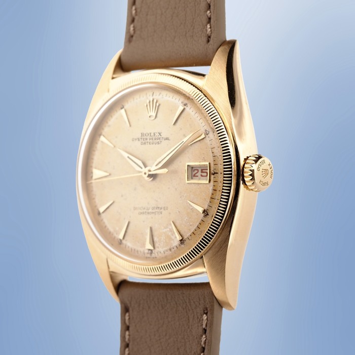 Rolex - Datejust "Ovettone" 36mm en Or Jaune 18cts Circa 1950 Réf. 6105