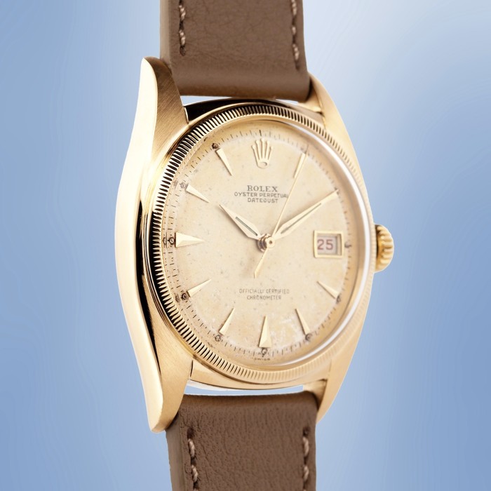 Rolex - Datejust "Ovettone" 36mm en Or Jaune 18cts Circa 1950 Réf. 6105