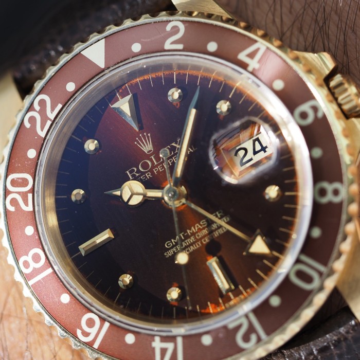 Rolex - GMT Master II "Nipple & Lava Dial" Vintage Circa 1980 Réf. 16758