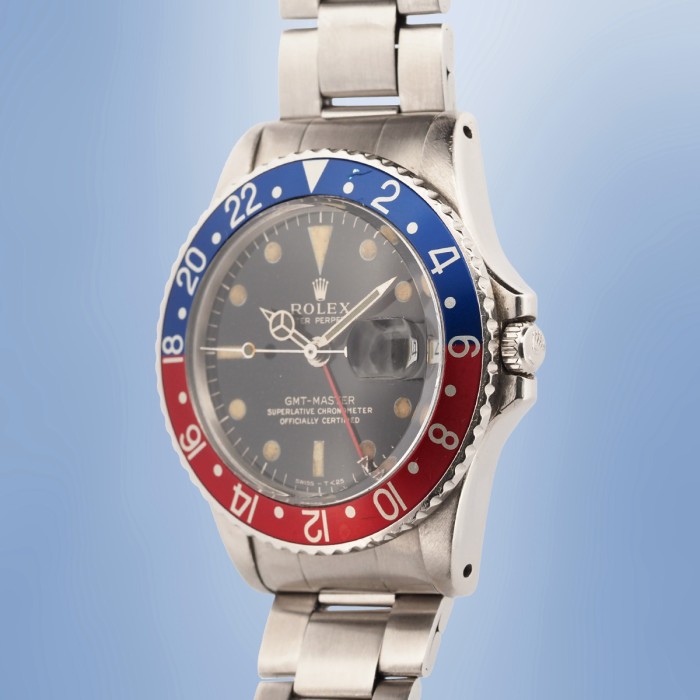 Rolex - GMT Master II "Pepsi" Gilt Dial Vintage Circa 1965 Réf. 1675 