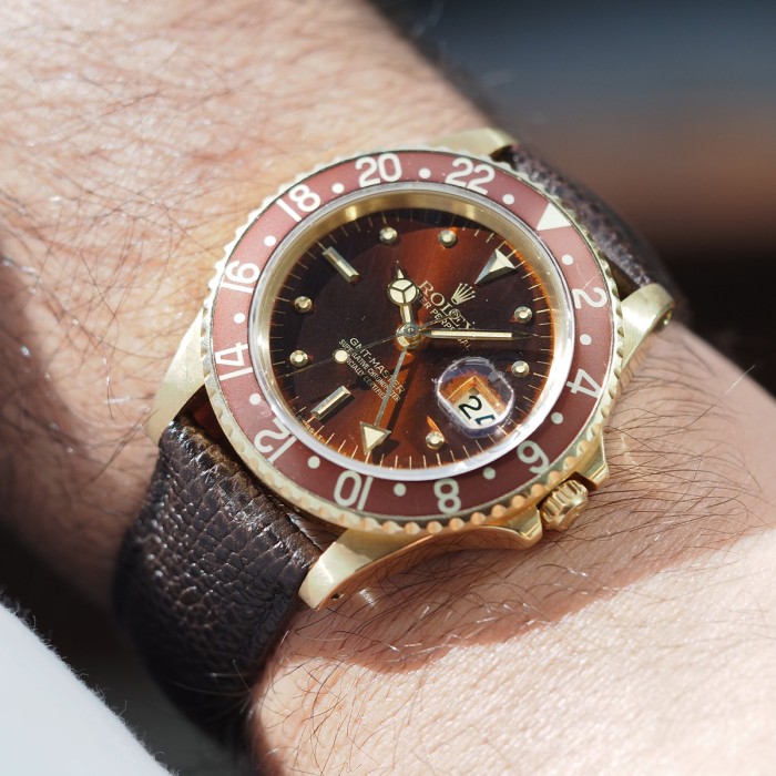 Rolex - GMT Master II "Nipple & Lava Dial" Vintage Circa 1980 Réf. 16758