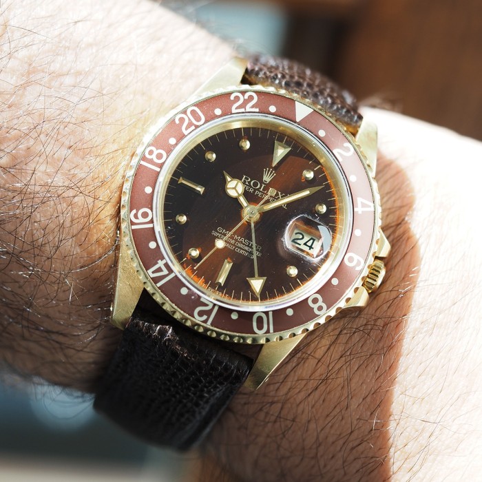 Rolex - GMT Master II "Nipple & Lava Dial" Vintage Circa 1980 Réf. 16758