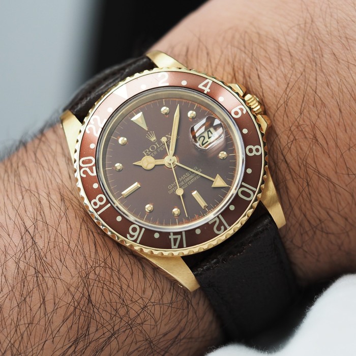 Rolex - GMT Master II "Nipple & Lava Dial" Vintage Circa 1980 Réf. 16758