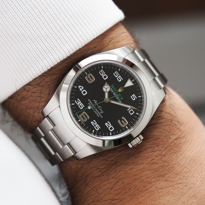 Rolex - Air King Full Set Neuf Stickée! Circa 2017 Réf. 116900
