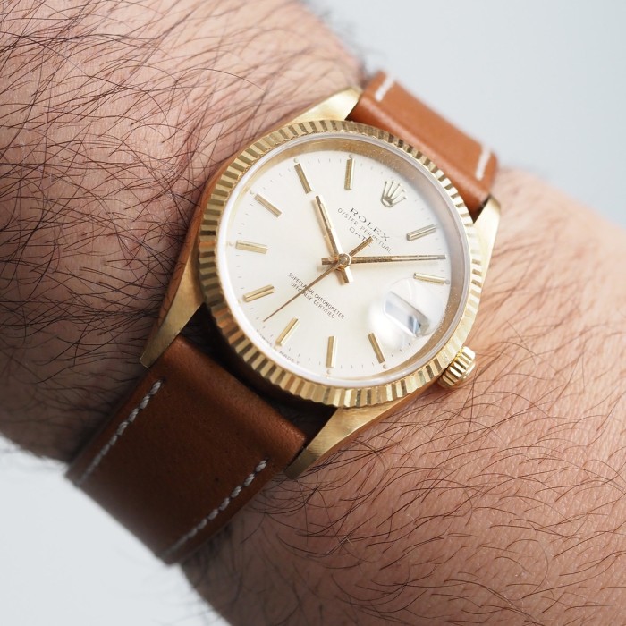 Rolex - Oyster Perpetual Date Or Jaune 18cts Circa 1988 Réf. 15238