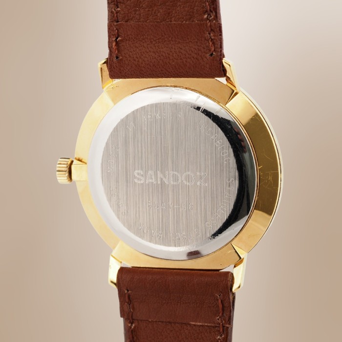 Sandoz - Kanji Dial Dress Watch Ultra Thin Remontage Mécanique Circa 1960 Réf. 554Y-66