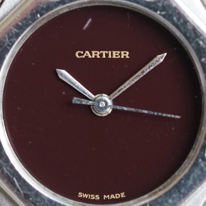 Cartier - Santos Octogonale Cadran Bordeaux 25mm Réf.0906