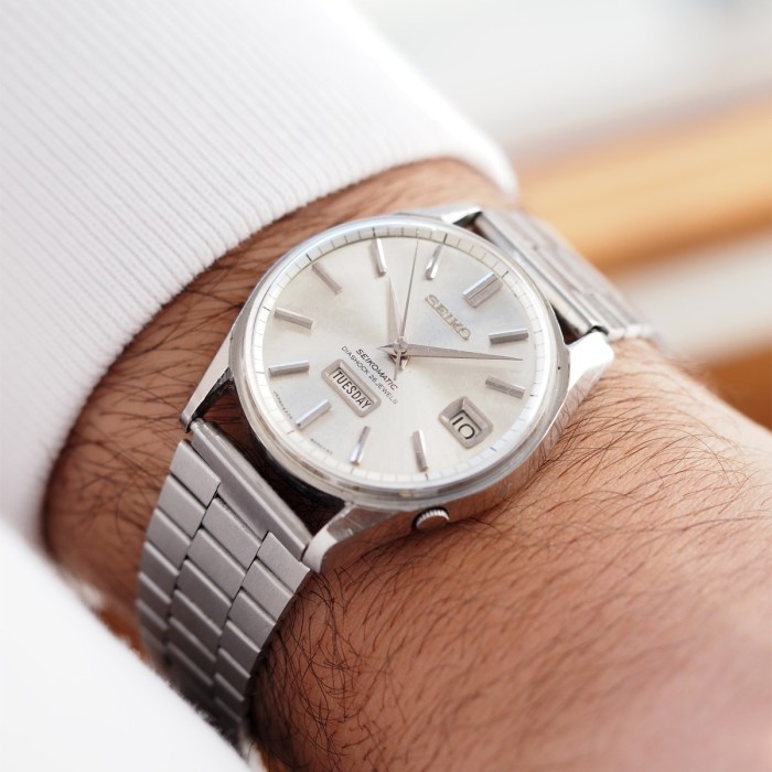 Seiko - Seikomatic "Weekdater Grammar of Design" Vintage Circa 1970 Réf. 6206-8040