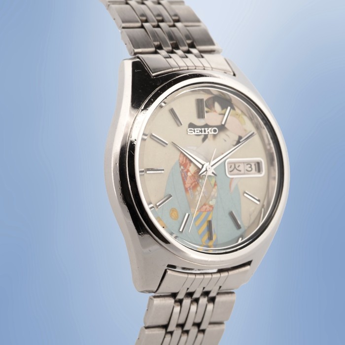 Seiko - 5 Actus Japanese Print Shoen Uemura Shunpo Circa 1972 Réf. 7019-7060
