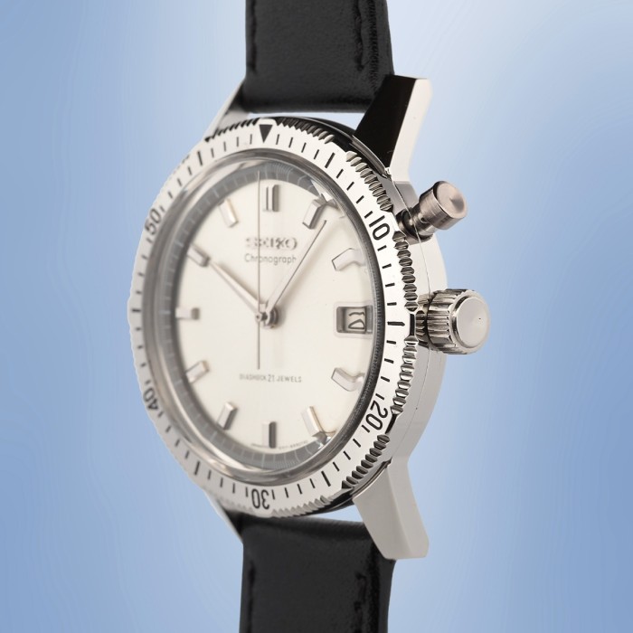 Seiko - Chronograph Diashock Monopoussoir Vintage Réf. 5717-8990