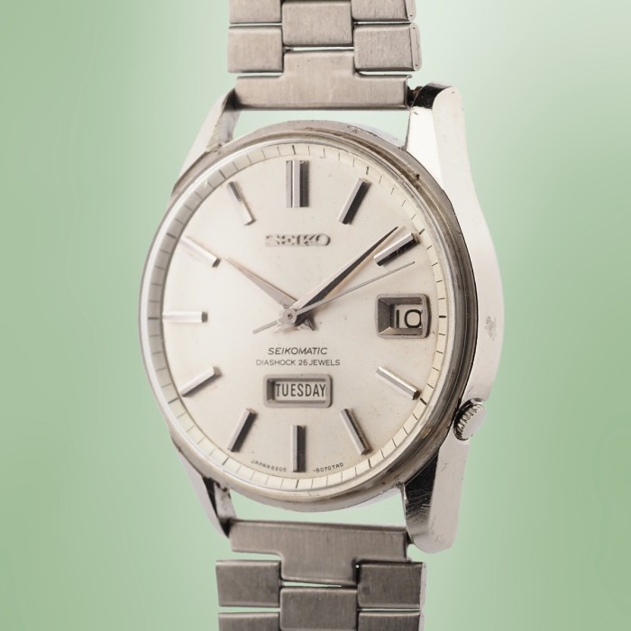 Seiko - Seikomatic "Weekdater Grammar of Design" Vintage Circa 1970 Réf. 6206-8040