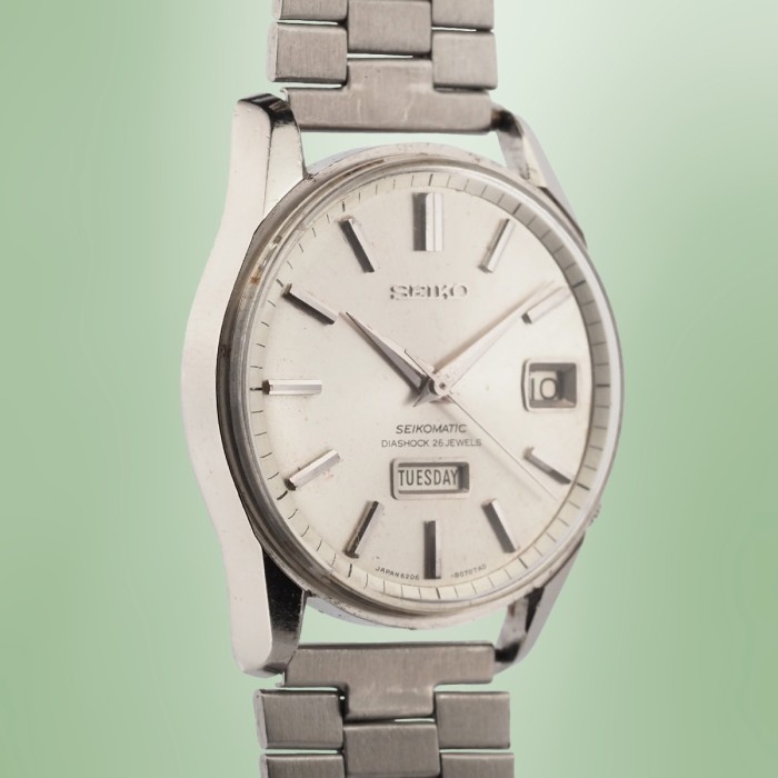 Seiko - Seikomatic "Weekdater Grammar of Design" Vintage Circa 1970 Réf. 6206-8040