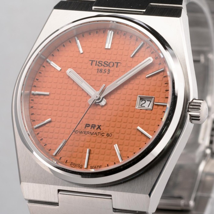 Tissot - PRX Automatique avec cadran unique saumon
