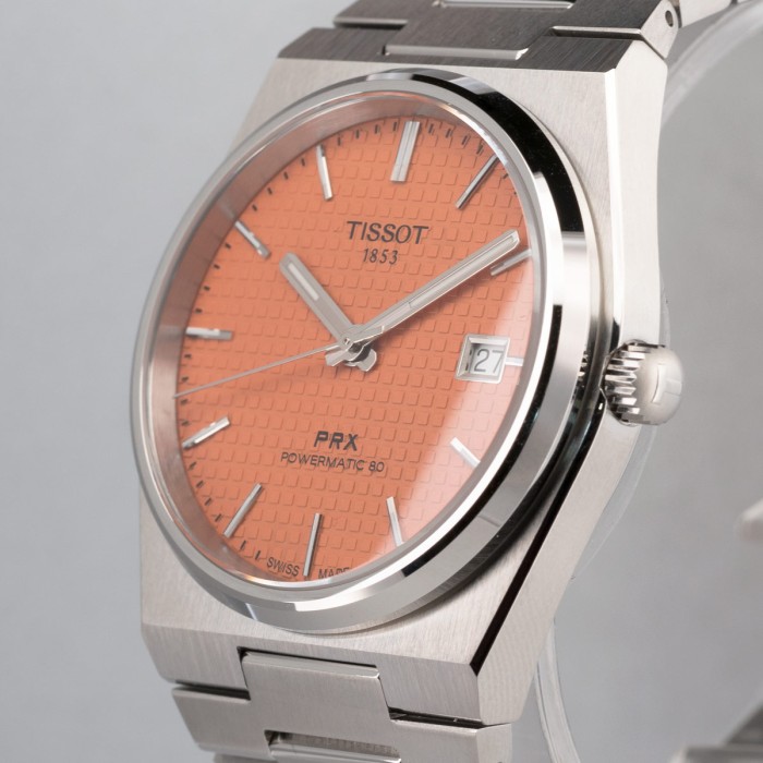 Tissot - PRX Automatique avec cadran unique saumon