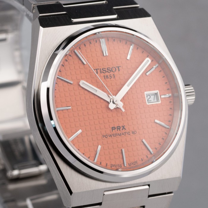 Tissot - PRX Automatique avec cadran unique saumon