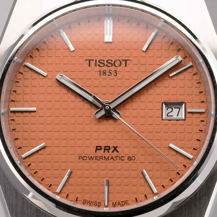 Tissot - PRX Automatique avec cadran unique saumon