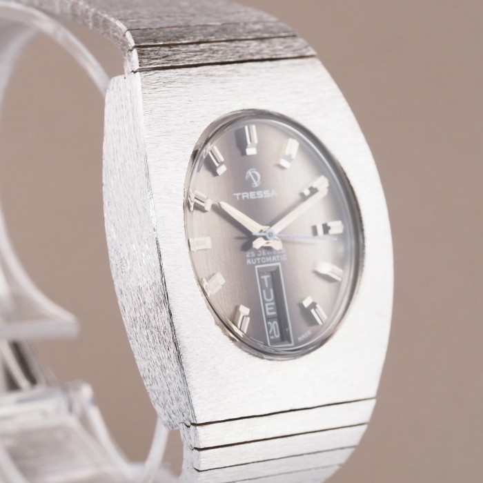Tressa - Vintage Automatic Boîtier Texturé "Frosted" Réf. 655