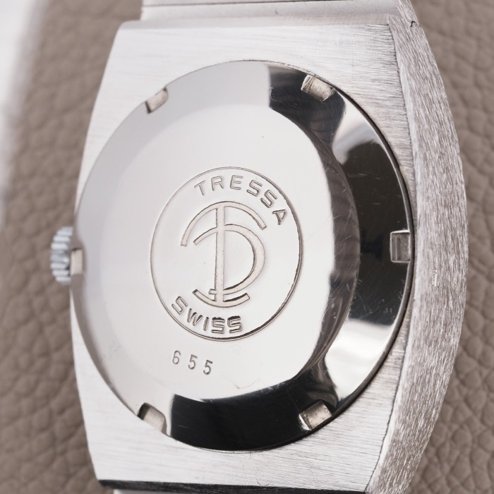Tressa - Vintage Automatic Boîtier Texturé "Frosted" Réf. 655