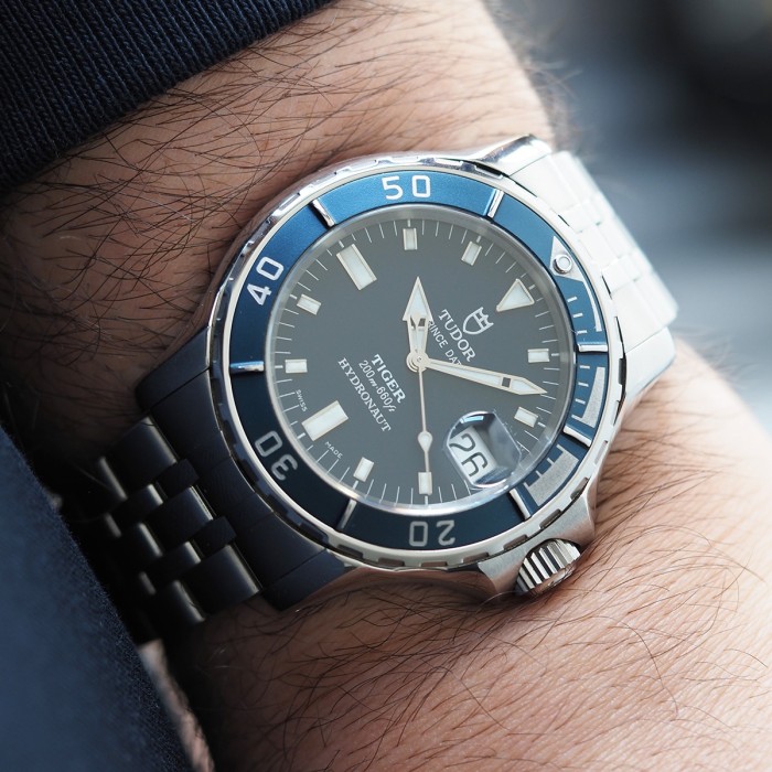 Tudor - Prince Date Hydronaut Tiger Blue Circa 1999 Réf. 89190P