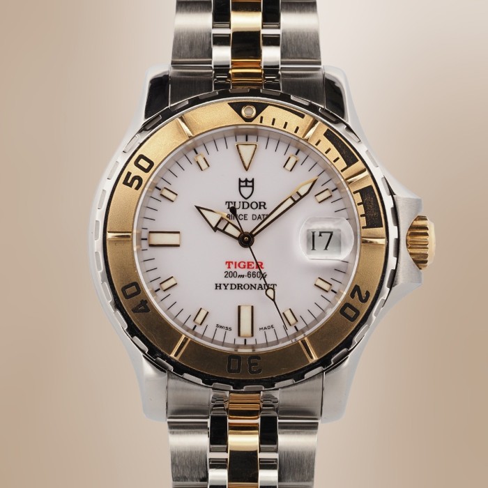 Tudor - Prince Date Tiger Hydronaut Bicolore avec Boîte Circa 2000 Réf. 89193P