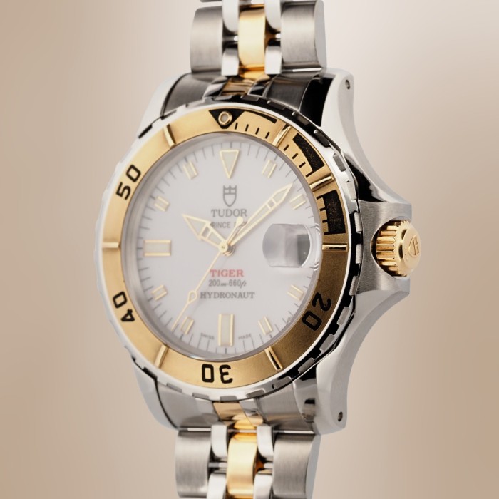 Tudor - Prince Date Tiger Hydronaut Bicolore avec Boîte Circa 2000 Réf. 89193P