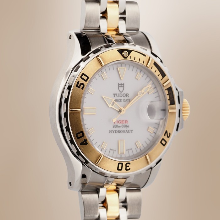 Tudor - Prince Date Tiger Hydronaut Bicolore avec Boîte Circa 2000 Réf. 89193P