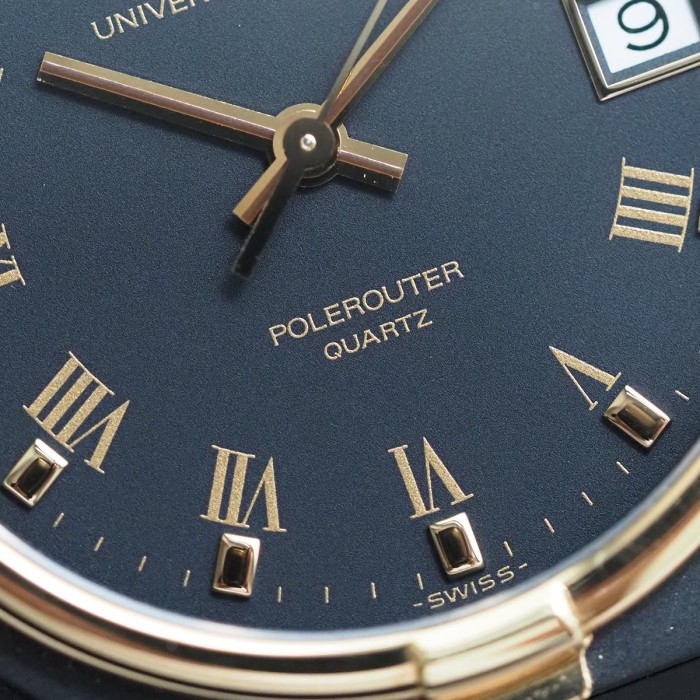 Universal Genève - NOS Polerouter PVD Noir 31mm Quartz Circa 1990