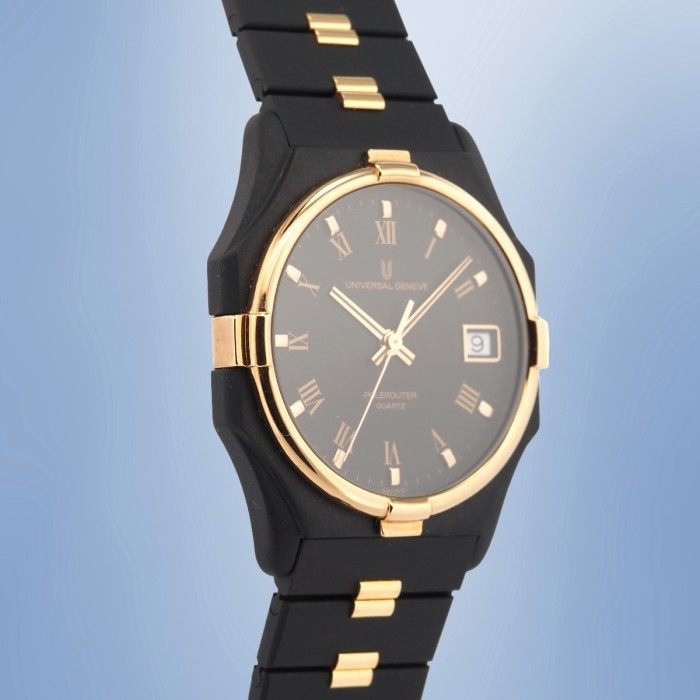 Universal Genève - NOS Polerouter PVD Noir 31mm Quartz Circa 1990
