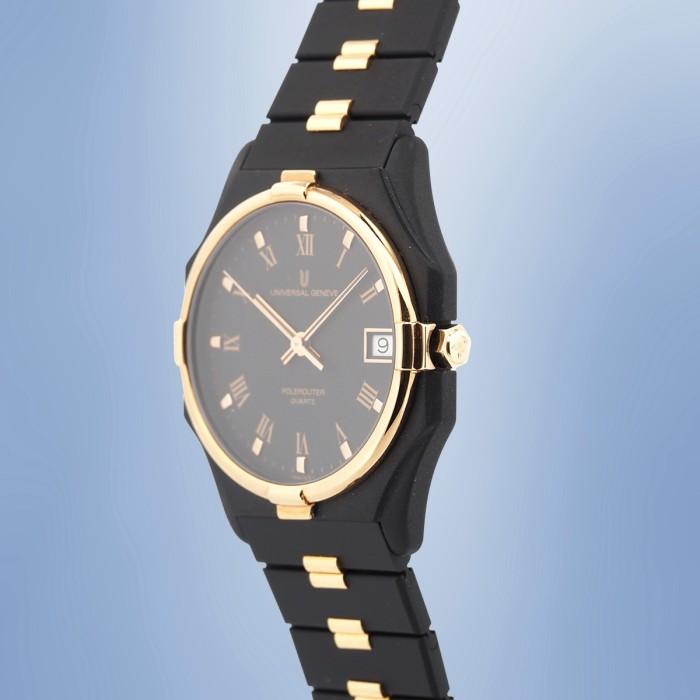 Universal Genève - NOS Polerouter PVD Noir 31mm Quartz Circa 1990