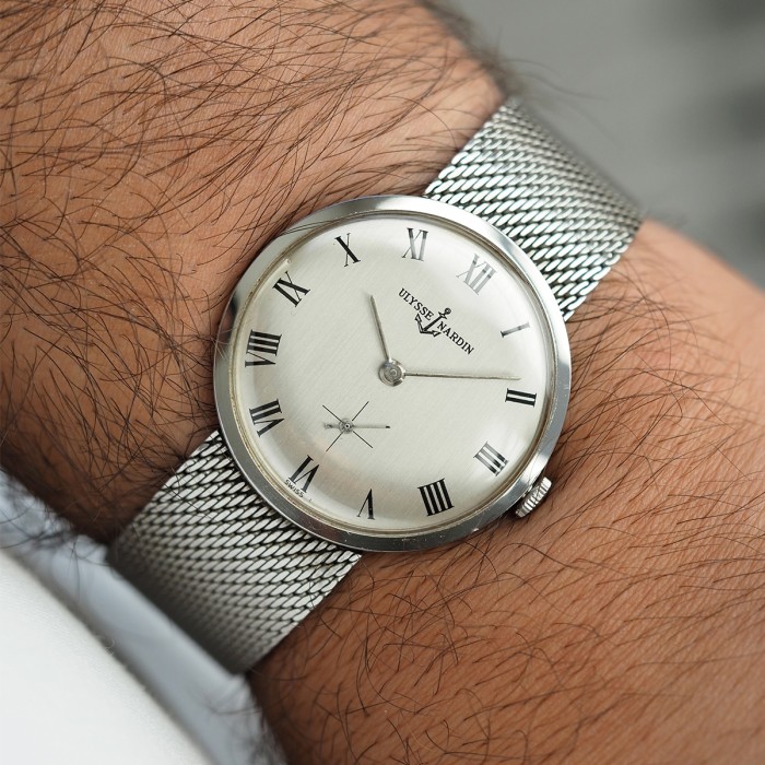 Ulysse Nardin - Calatrava Ultra Slim Vintage Remontage Mécanique Circa 1970 Réf. A1180