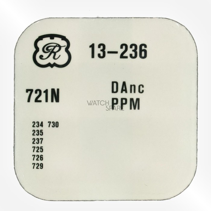 Valjoux Cal. 236 - Balancier avec spiral plat, réglé 721