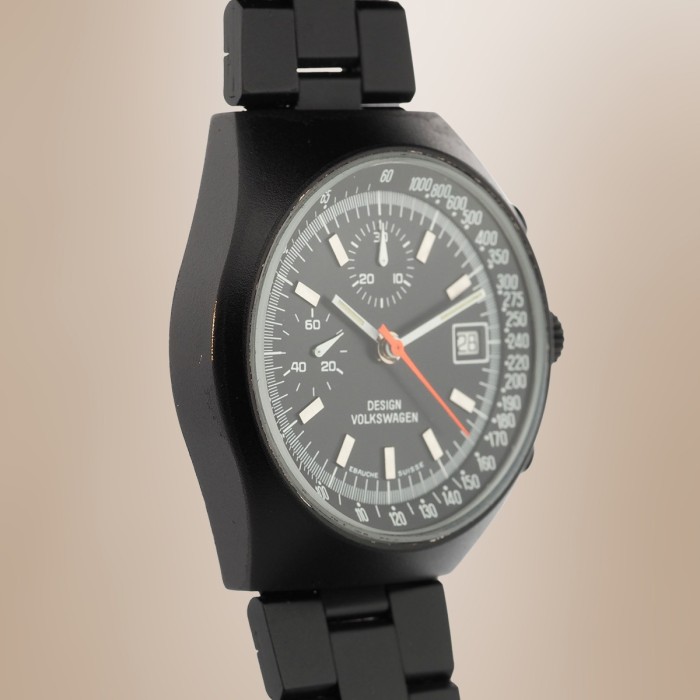 Volkswagen Design - Chronographe Vintage Valjoux 7765 avec boîte Circa 1980 Réf. 003