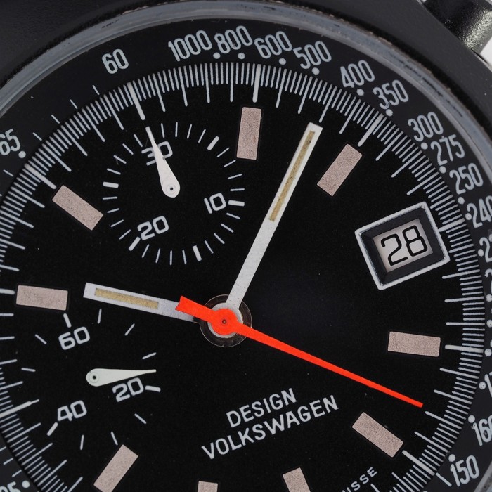 Volkswagen Design - Chronographe Vintage Valjoux 7765 avec boîte Circa 1980 Réf. 003